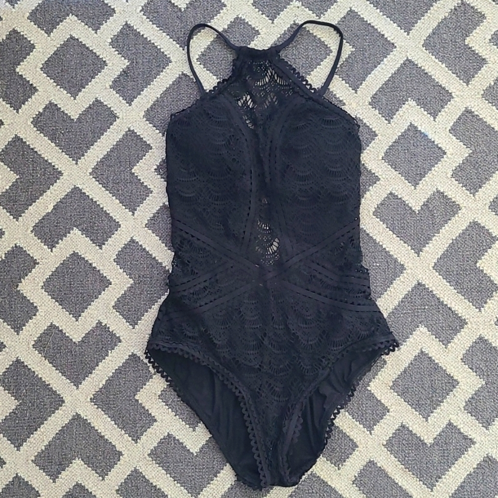 BECCA Crochet One Piece Swimsuit - Small - Picture 2 of 3